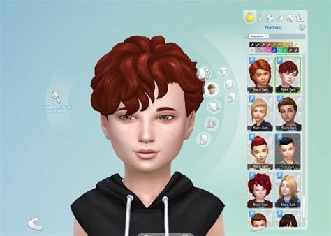 Mid Curly Hair For Boys At My Stuff Sims 4 Updates