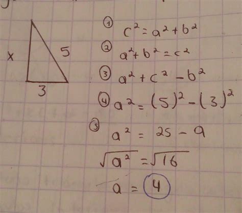 Explica El Teorema De Pitagoras Con Ejercicios Resueltos Minimo 3 Y