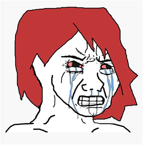 Crying Blood Rage Face Png Download Sad Face Drawing Meme