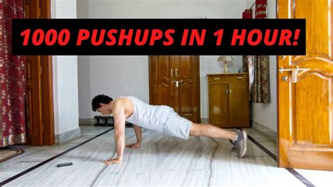 I Did 1000 Pushups In 1 Hour Not Expected This 😯😳 Youtube