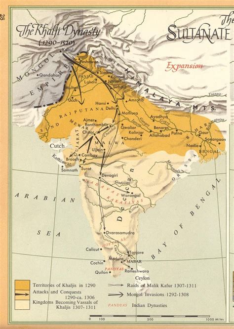 The Delhi Sultanate Under The Khalji Dynasty India World Map India Map