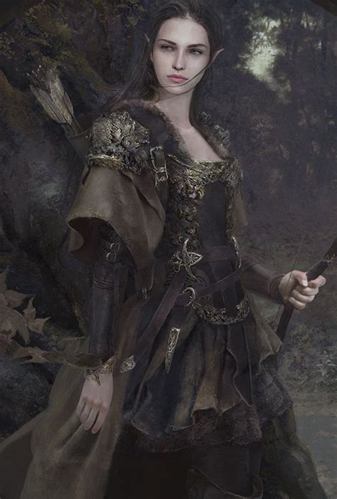 Pathfinder Kingmaker Portraits Character Portraits Warrior Woman Female Elf