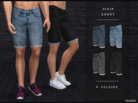 The Sims Resource Denim Short By Oranostr • Sims 4 Downloads