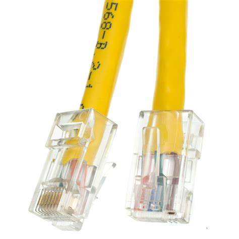 Recall that there are two standards for the colors in the rj45 specification: 50ft Cat5e Yellow Ethernet Patch Cable, Bootless