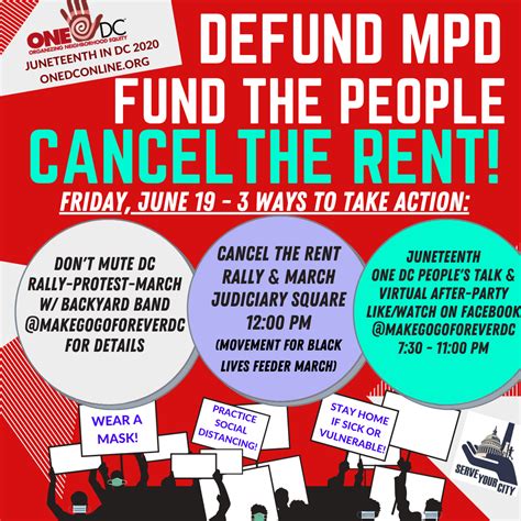 Juneteenth is the oldest nationally celebrated commemoration of the ending of slavery in the united states. Juneteenth Cancel the Rent / Defund MPD Rally & March ...