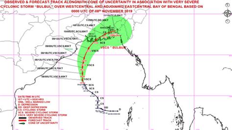 Cyclone Bulbul Intensifies To Bring Heavy Rains In Odisha West Bengal Bangladesh Coast