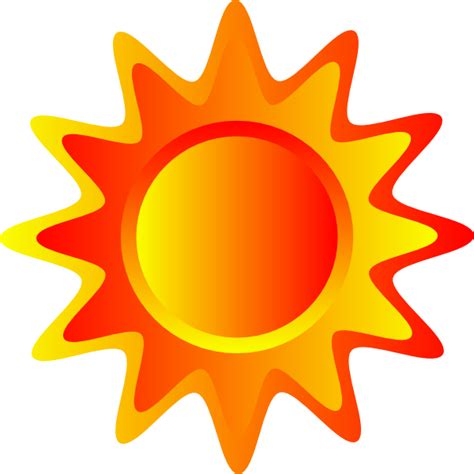 Red Orange And Yellow Sun Clip Art At Vector Clip Art