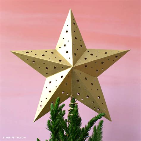 Paper Star Tree Topper Lia Griffith