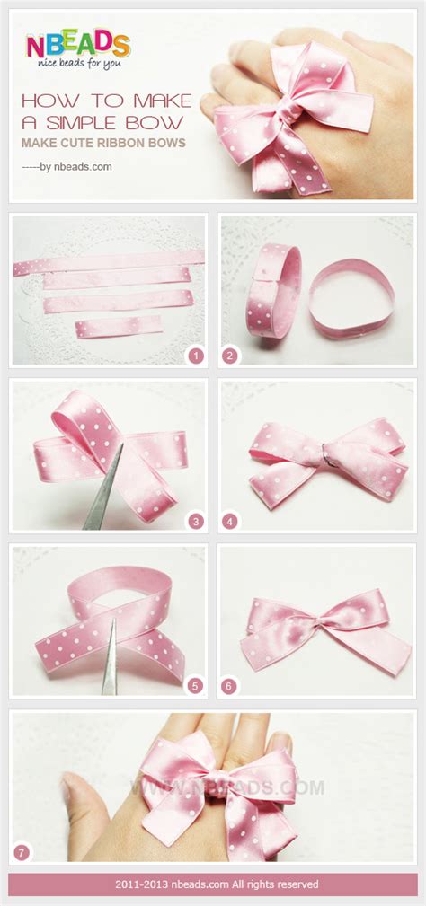 This diy tutorial will help you learn how to make a beautiful double #bow using dollar tree ribbon. How to Make A Simple Bow - Make Cute Ribbon Bows - Nbeads