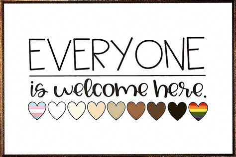 Everyone is welcome here poster