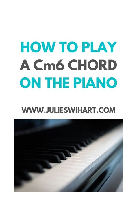 How To Play A Cm6 Chord On The Piano Piano Learn Piano Chords Learn