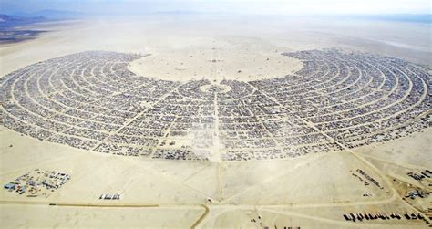 Why The Burning Man Festival At Black Rock City Is A Giant Circle