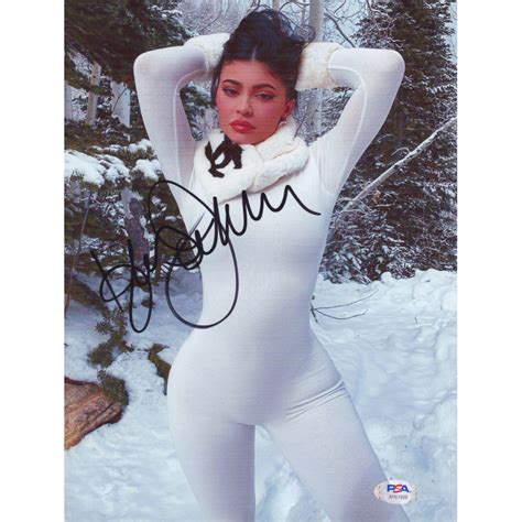 Kylie Jenner Signed 8x10 Photo Psa Coa Pristine Auction