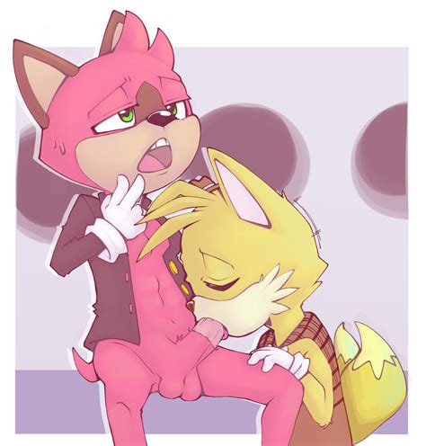 Rule 34 Barry Sonic Canid Canine Cocampplus Duo Fellatio Fox Hi Res