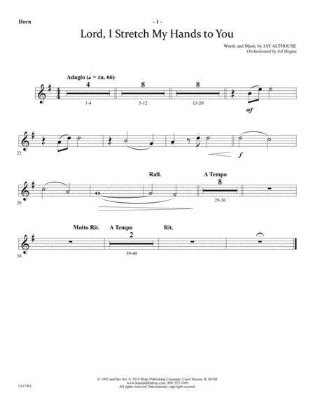 Lord I Stretch My Hands To You By Jay Althouse Digital Sheet Music For Choral Parts