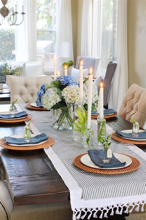 A placemat, cutlery (fork, knife, and spoon), a dinner plate, a water glass, and a napkin. 10 Beautiful Spring Table Setting Ideas - Modern Glam