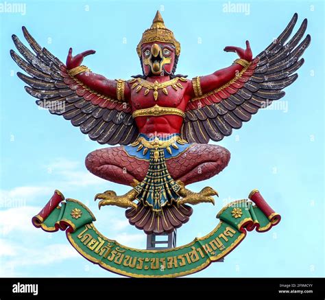 The Garuda Is A Half Man Half Bird Symbol In Buddhism And Hinduism The