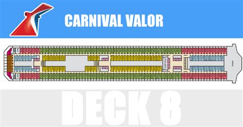 Carnival Valor Deck 8 Activities Deck Plan Layout