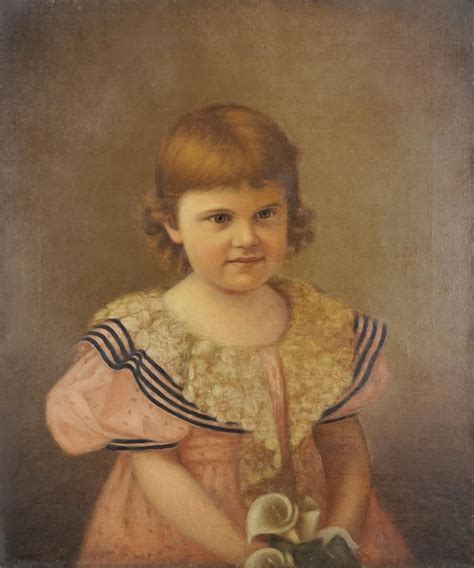 Poindexter Page Carter Late 19th Century Portrait Of Southern Girl