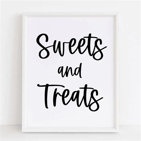 Sweets And Treats Sign Classic Modern Moh