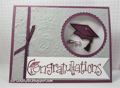 Personally Yours More Stampin Up Graduation Cards