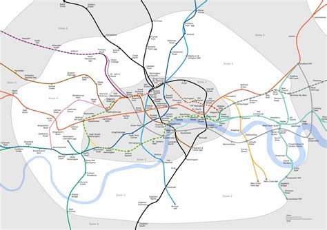 London Underground Zone 2 Geographic Map Tom Wigley Flickr
