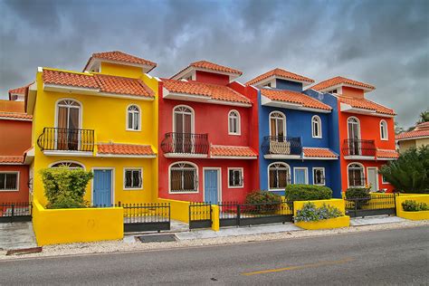 Colorful Houses In The Dominican Republic Photograph By Elemer Sagi