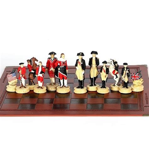 China American Revolutionary War Theme Chess Pieces China Chess Set