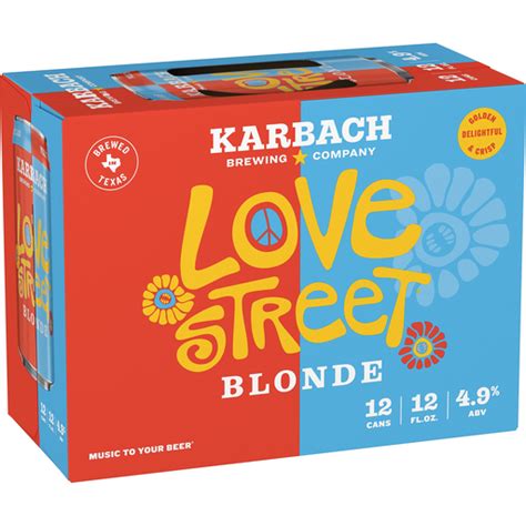 Karbach Brewing Co Love Street® Blonde Beer 12 Pack 12 Fl Oz Cans