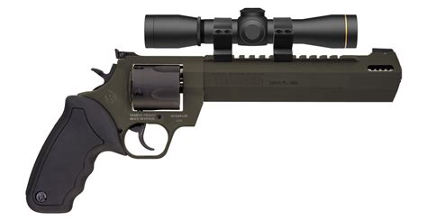 Taurus Raging Hunter 44 Magnum Od Green Revolver With Leupold Fx Ii