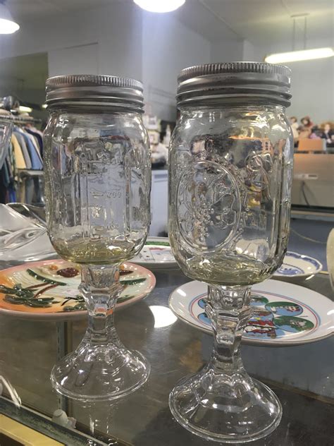 Mason Jar Wine Glasses Complete With Lid Rdiwhy