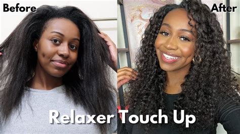 Relaxer Touch Up Relaxing My Hair After 5 Month Stretch Last Time Self Relaxing