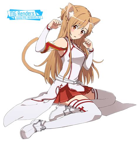 Download asuna transparent background without any attribution. Sword Art Online - Yuuki Asuna Render 62