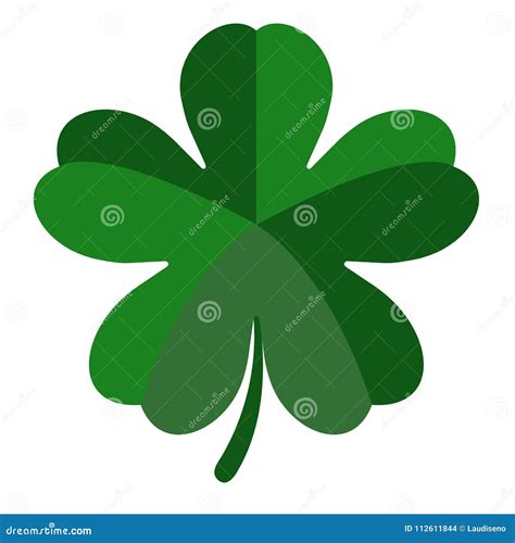 Five Leaf Clover Stock Vector Illustration Of Icon 112611844