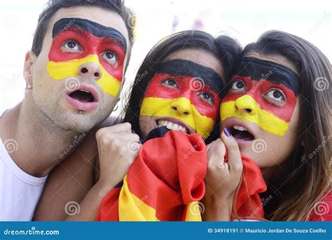 Astonished German Sport Soccer Fans Stock Image Image Of German