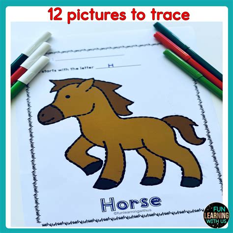 Farm Animals Picture Tracing And Coloring Fine Motor Worksheets Made By