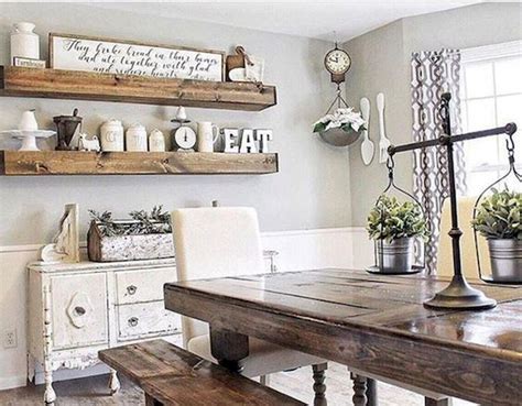 We've rounded up a few farmhouse wall decor pieces to help you get started. 40 Adorable Farmhouse Dining Room Design and Decor Ideas ...