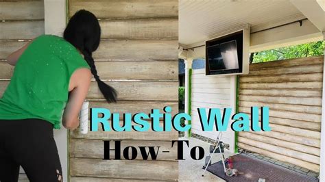 How To Paint A Rustic Style Wall Youtube