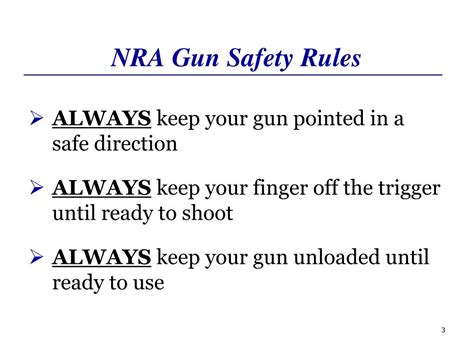 These gun safety rules, credited to master firearms instructor jeff cooper , are the first thing anyone should learn before they handle a firearm, let alone learn to shoot. PPT - BSA 30 Minute Pistol Briefing PowerPoint ...