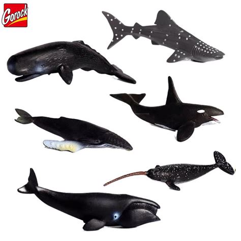 Gorock Simulation Animal Marine Model Toy Shark Killer Whale Sperm