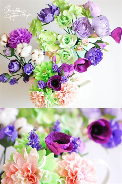 Diy Crepe Paper Flowers For An Alternative Bridal Bouquet Paper