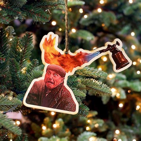 Home Alone Harry On Fire Handmade Ornament Etsy