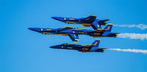 Us Navy Blue Angels Airshow Editorial Stock Image Image Of Jets Navy