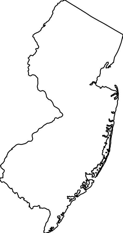 Download New Jersey Outline Map New Jersey Colony Map Outline Hd