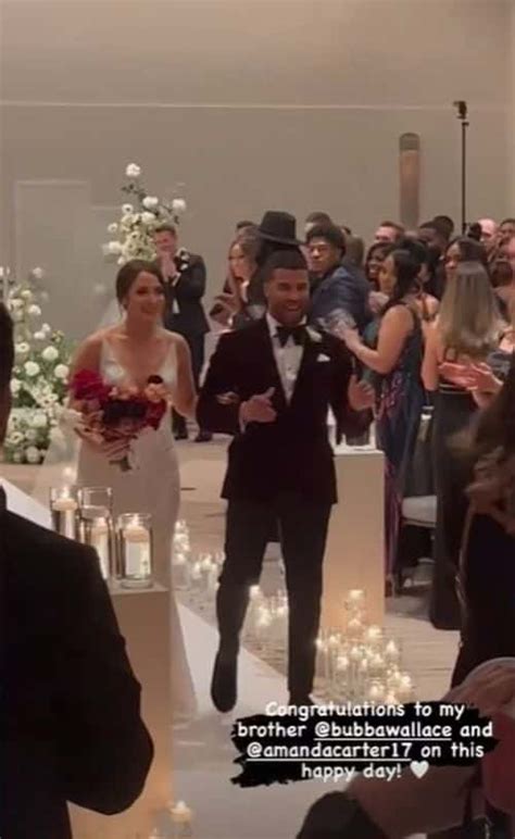 Nascar Driver Bubba Wallace Marries Longtime Love Amanda Carter In Intimate Ceremony On New Year