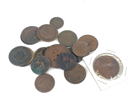 Lot Lot Of 21 Assorted 1700s 1800s Antique Foreign Coins