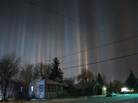 Light Pillars Natural Phenomena Phenomena Atmospheric Phenomenon