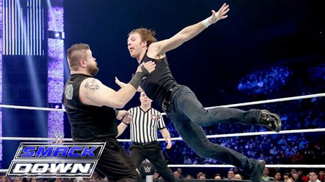 dean ambrose vs kevin owens intercontinental title match smackdown january 7 2015 youtube