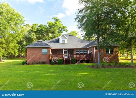 Back Of House Stock Image Image Of Lawn Pine Buildings 31456149