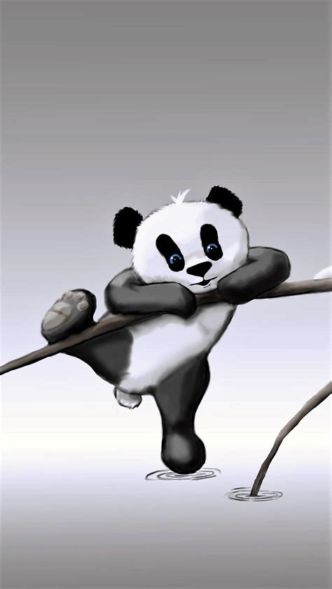 Cute Panda Cartoon Wallpapers Wallpaper Cave Riset